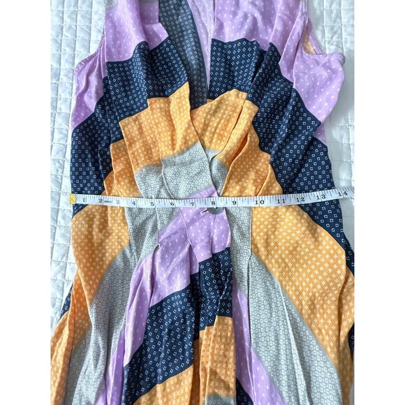 Nicole Miller Collection Sleeveless Patchwork Midi Dress, S - Picture 8 of 9